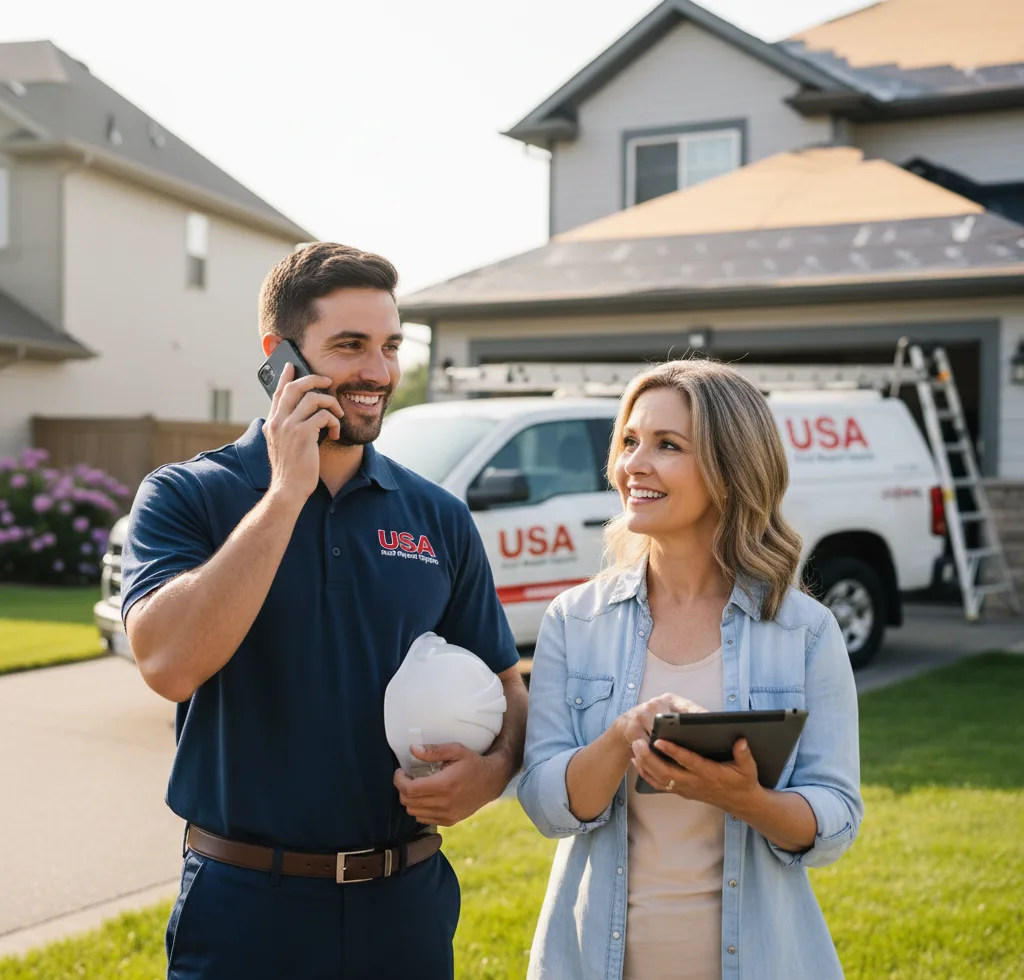 USA Roof Repair Experts customer support in Lyndon